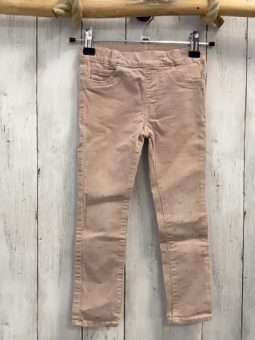 H&M  Jeggings  Gr. 104  lachs Kord goldene Glitzerpunkte 