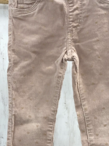 H&M  Jeggings  Gr. 104  lachs Kord goldene Glitzerpunkte 