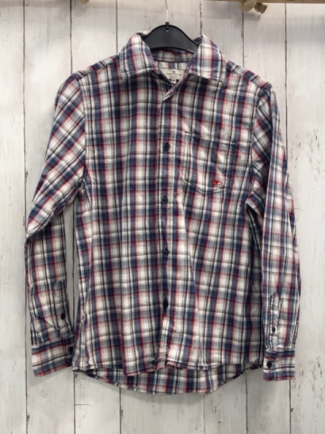 Tom Tailor  Hemd  Gr. 152  weiß grau blau rot kariert 