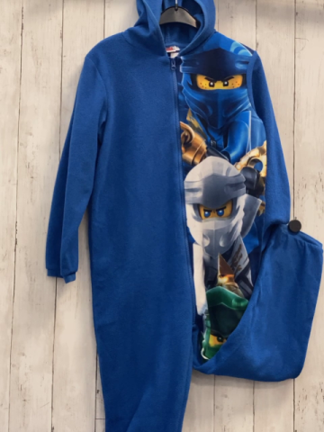Lego Fleeceoverall Gr. 134/140  blau Ninjago Kapuze 