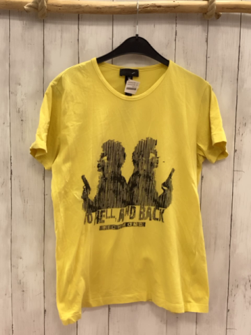 John Richmond  T-Shirt  Gr. 164/170  gelb schwarze Streifen 
