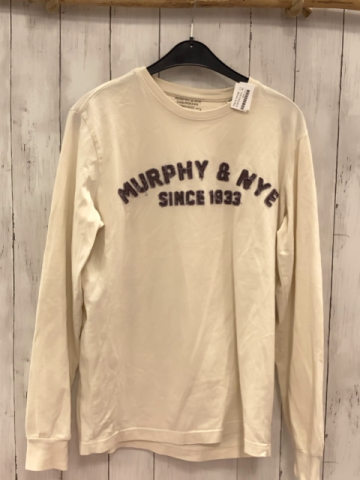 Murphy & Nye  Langarmshirt  Gr. 170/176  creme Schrift 