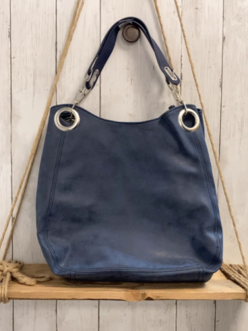 neu Bruno Banani  Tasche  blau silber mit 3 großen Fächern Breite ca. 36 cm Höhe ca. 30 cm 