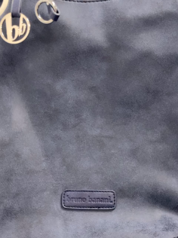 neu Bruno Banani  Tasche  blau silber mit 3 großen Fächern Breite ca. 36 cm Höhe ca. 30 cm 