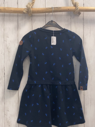   Kleid  Gr. 116  schwarz bkaue Pferde 