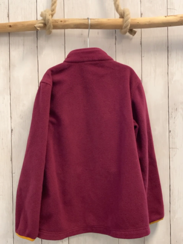 Jako-o  Fleecejacke  Gr. 134  aubergine orange Reißverschlüsse 