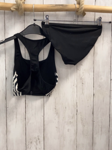 2tlg Adidas  Bikini  Gr. 158/164  schwarz weiße Streifen