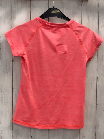 H&M  Sportshirt Gr. 146/152  neonrot weiß meliert 