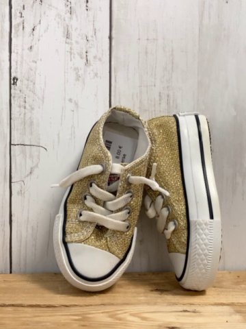 Converse  Leinenschuhe  Gr. 20  golden Glitzer 