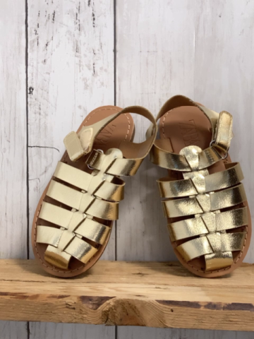 Zara  Sandalen  Gr. 24  golden Riemen 