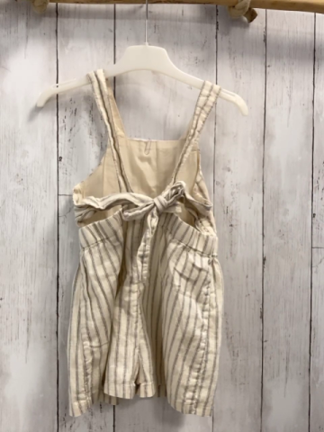 H&M  Playsuit  Gr. 98  beige graue Streifen 