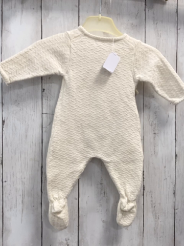 Zara  Schlafanzug  Gr. 56  creme Struktur Strick 