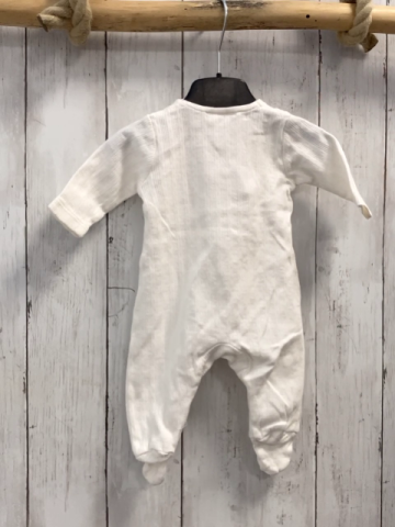 Zara  Schlafanzug  Gr. 50  weiß Rippen 