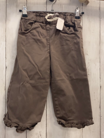 zara Hose Gr. 104  braun weiße Kordel