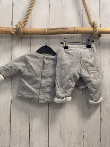 2tlg Jacadi  Pullover + Jogginghose  Gr. 62  grau weiße Bären 
