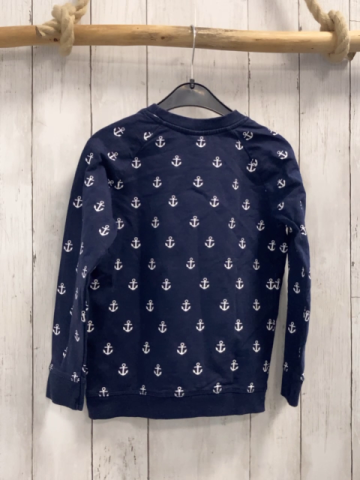   Pullover  Gr. 116  blau weiße Anker 