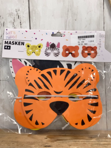 neu  Karnevalzubehör  4   Masken 