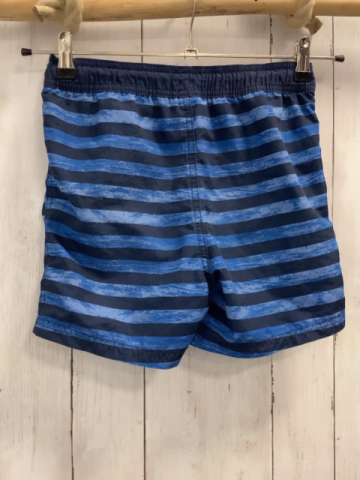   Badeshorts  Gr. 134/140  blau hellblaue Streifen hellgrüne Kordel 