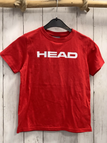 Head  T-Shirt  Gr. 128  rot weiße Schrift 