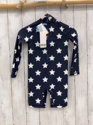 neu Next  UV-Schutzoverall Gr. 104  blau weiße Sterne 