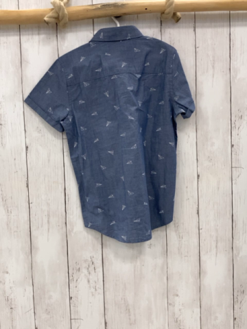 neu Baker  Sommerhemd  Gr. 116  blau weiße Papierflieger 