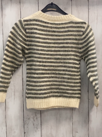 neu Name it  Pullover Gr. 110  weiß oliv Streifen Strick NP 30,99 € 