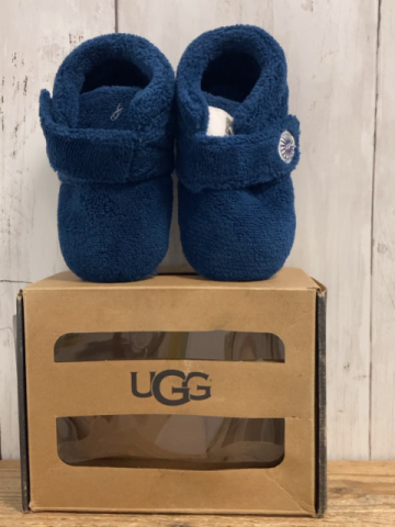 neu UGG  Hausschuhe  Gr. 20,5  blau Plüsch 