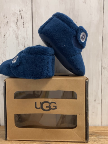 neu UGG  Hausschuhe  Gr. 20,5  blau Plüsch 
