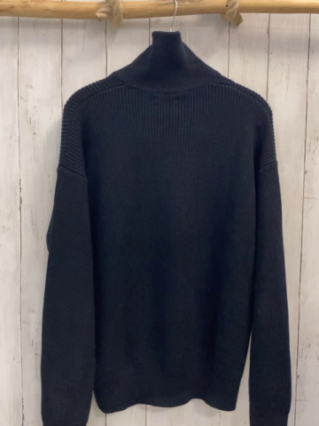 Massimo Dutti  Strickjacke  Gr. 170/176  blau 100 % Baumwolle 