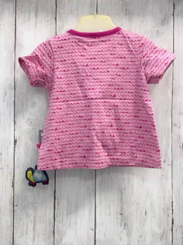 Sigikid  T-Shirt  Gr. 62  rosa pink Wellenstreifen + Bund 