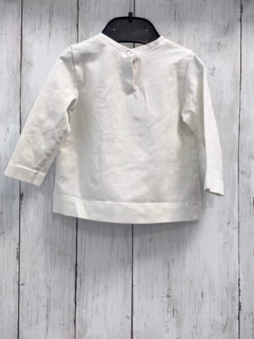 MonnaLisa  Langarmshirt  Gr. 68  weiß Katze Schrift 