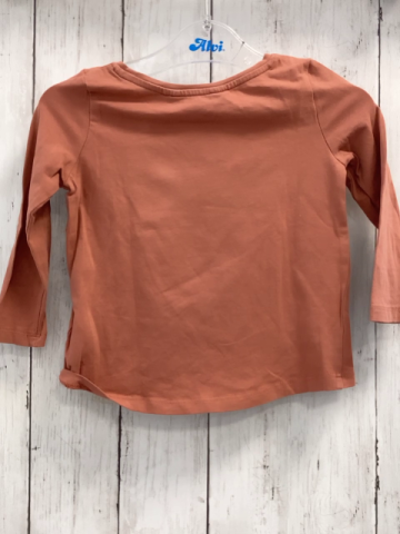 H&M  Langarmshirt  Gr. 86  lachs Katzenkopf mit Schleife 