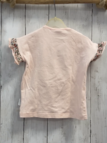 Stummer  T-Shirt  Gr. 86  rosa Blume 