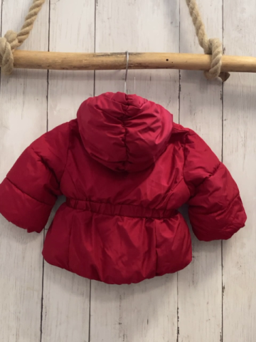 GAP  Winterjacke  Gr. 68  rot Kapuze weiß rotes Futter 