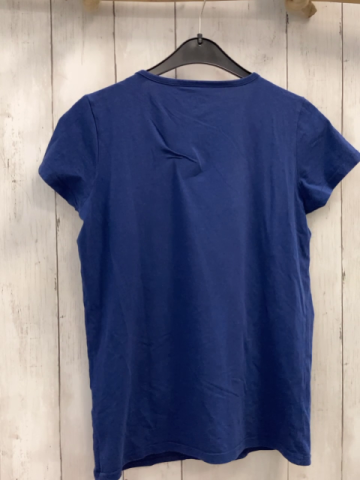  T-Shirt Gr. 146  blau Pailettenherz