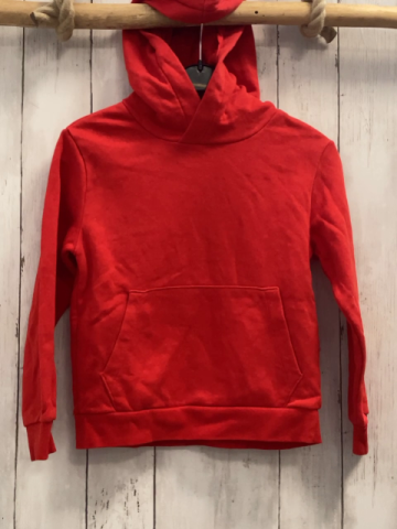 H&M  Pullover  Gr. 122/128  rot Kapuze Bauchtasche 