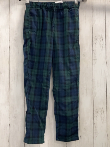 H&M Hose Gr. 140  blau grün kariert Kordel