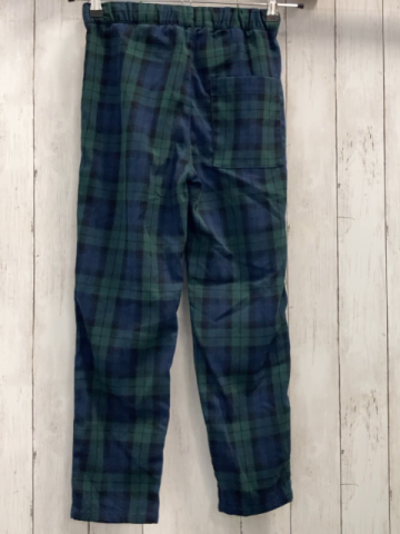 H&M Hose Gr. 140  blau grün kariert Kordel