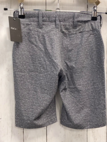 neu Hurley  Sportshorts  Gr. 140  hellgrau weiß geustert Bund verstellbar 