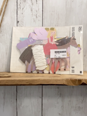 neu Girlande  Wimpel Pferde Elfen Einhörner 