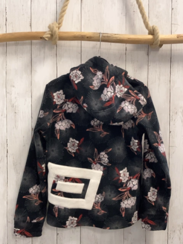 Chiemsee  Fleecejacke  Gr. 152  schwarz Blumen 