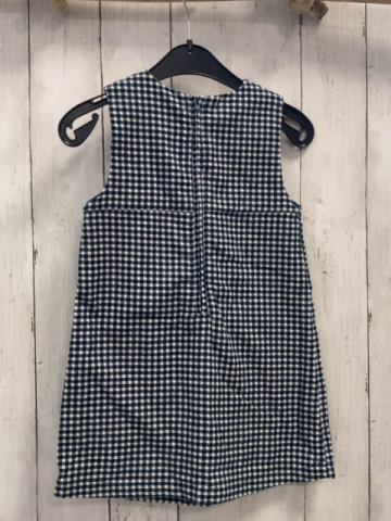 sergent major Kleid Gr. 104  petrol weiß Hahnentritt