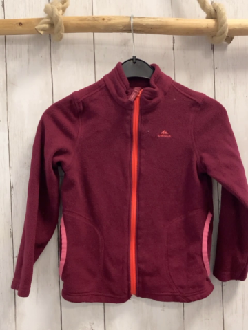 Decathlon Fleecejacke Gr. 116  burgunder pink Bund
