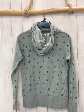 Naketano  Langarmshirt  Gr. 164/170  mint Kapuze schwarze Ankler 