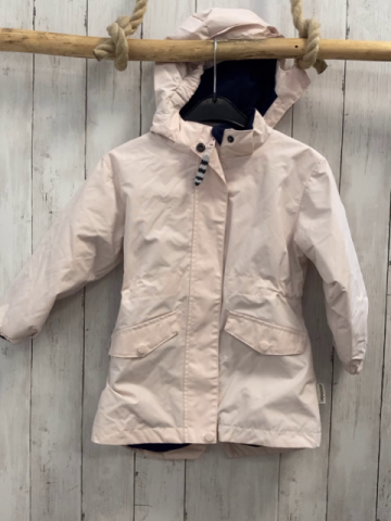Racoon Winterjacke  Gr. 104  heller rosa ton blaues Fleecefutter 
