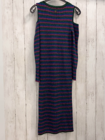 neu Esprit  Kleid Gr. S  blau grün pink Streifen mit Glitzer 