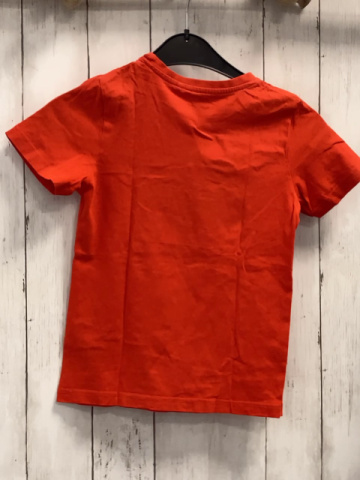   T-Shirt  Gr. 128  rot Trecker Schrift 