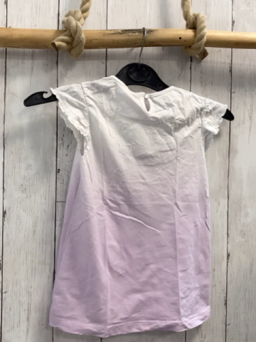 Disney  T-Shirt  Gr. 116  weiß rosa Daisy Duck bunte Hrezen 