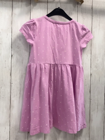   Kleid  Gr. 116  rosa Pferd weiße Punkte 