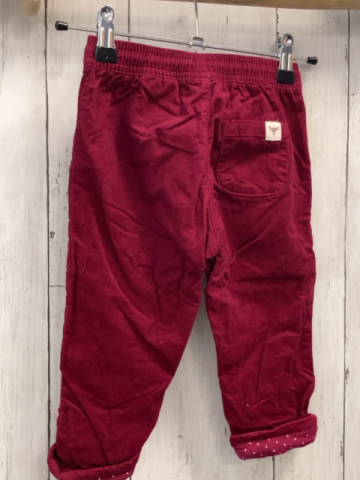 H&M Hose Gr. 86  bordeauxrot Feinkord gefüttert Kordel